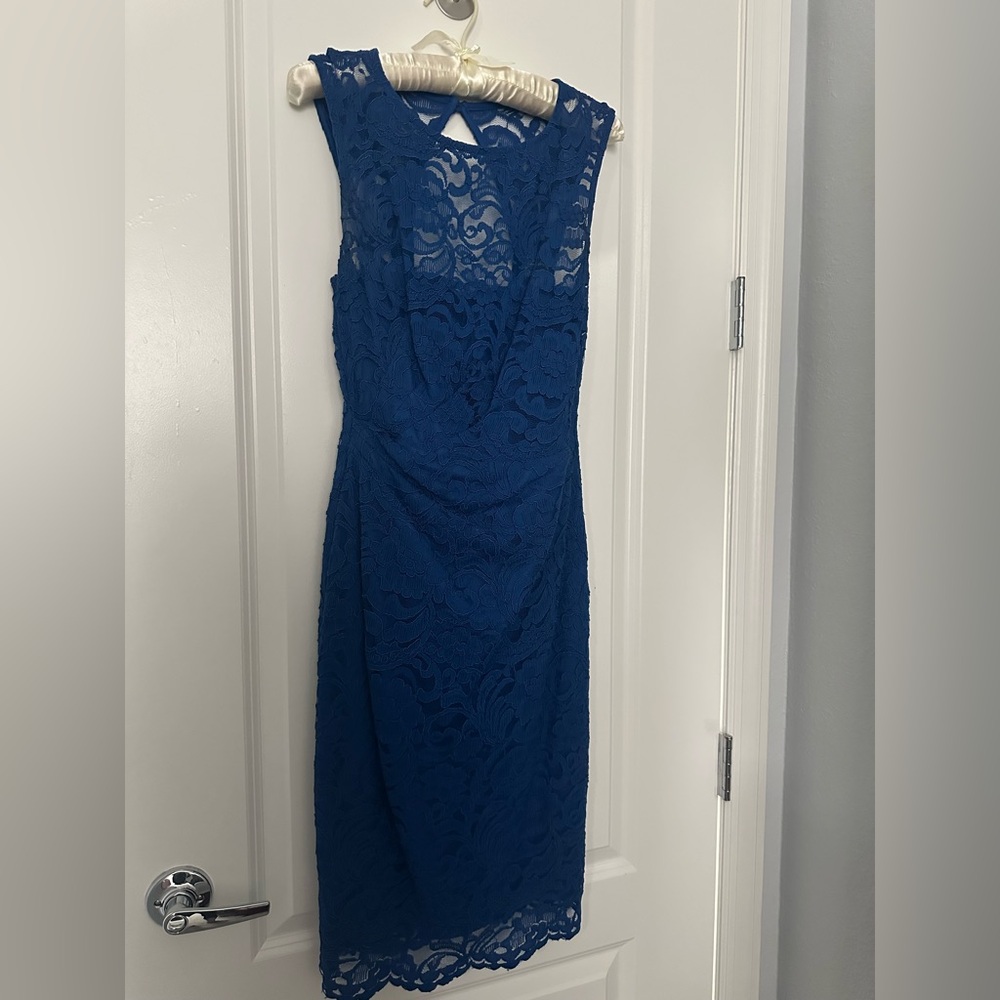 Dress lace royal blue
